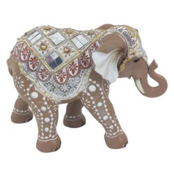 Signes Grimalt  By Sigris - Figura Elefante  Figuras | Buhos Marrón - 12x6x9 cm