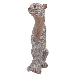 Signes Grimalt  By Sigris - Figura Leopardo  Figuras | Africanas Y Elefantes Marrón - 15x8x19 cm