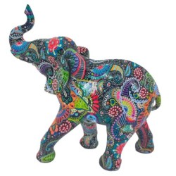 Signes Grimalt  By Sigris - Figura Elefante  Figuras | Animales Multicolor - 10x7x7 cm