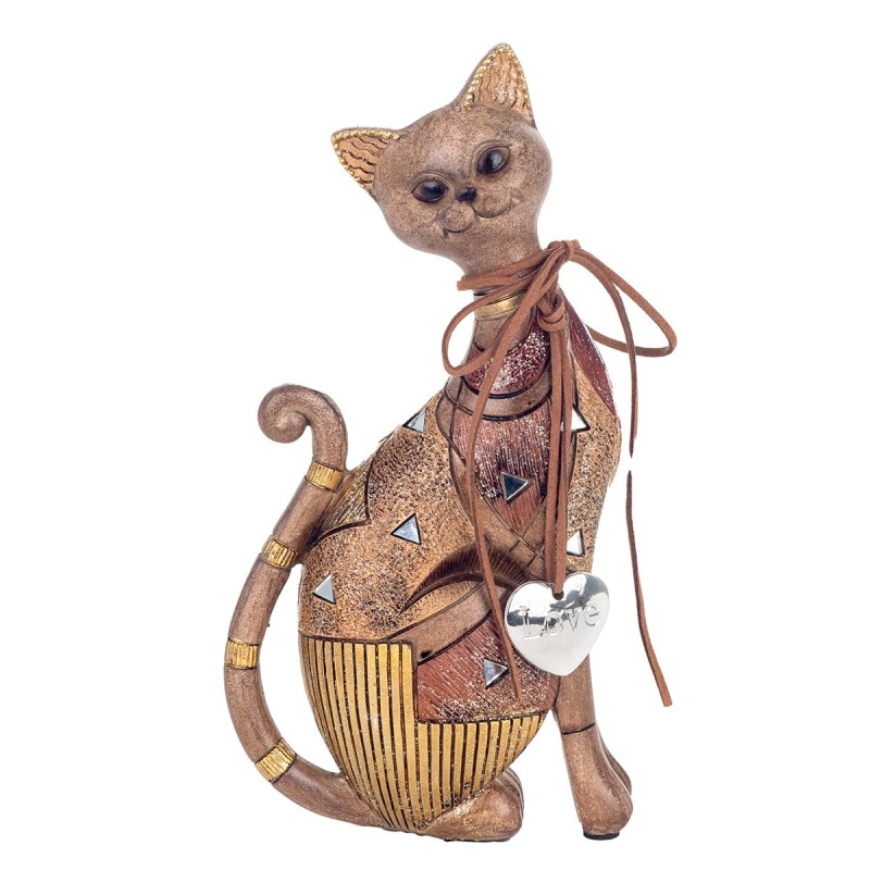 Signes Grimalt  By Sigris - Figura Gato  Figuras | Animales Marrón - 23x5x11 cm