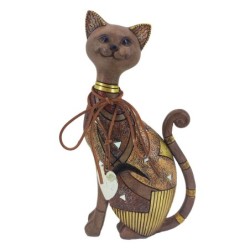 Signes Grimalt  By Sigris - Figura Gato  Figuras | Buhos Marrón - 14x5x9 cm