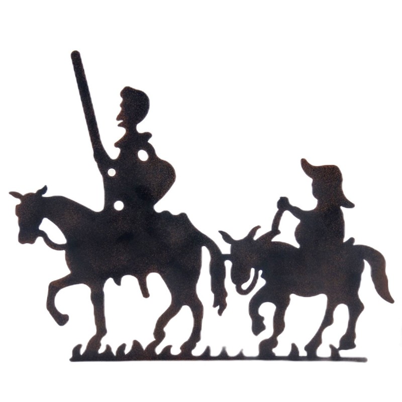 Signes Grimalt  By Sigris - Adorno Pared Don Quijote   Adorno Pared | Apliques Metal Negro - 49x0x60 cm