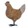 Signes Grimalt By SIGRIS - Figura Gallina Marrón de Resina | Figura de Gallina Figuras De Resina Para Jardin Figura Resina Decor