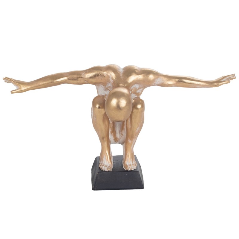 Signes Grimalt  By Sigris - Figura Hombre Desnudo  Figuras | Bronce Dorado - 26x21x47 cm