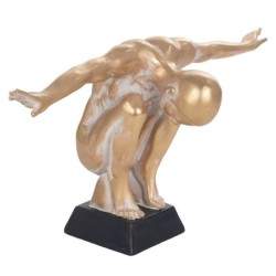 Signes Grimalt  By Sigris - Figura Hombre Desnudo  Figuras | Bronce Dorado - 26x21x47 cm