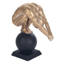 Signes Grimalt  By Sigris - Figura Hombre Desnudo  Figuras | Bronce Dorado - 30x12x26 cm