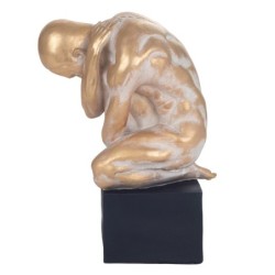 Signes Grimalt  By Sigris - Figura Hombre Desnudo  Figuras | Bronce Dorado - 31x14x24 cm