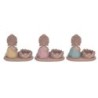 Signes Grimalt  By Sigris - Figura Buda Portavelas Pack 3 Unidades Figuras | Budas Marrón - 11x7x13 cm