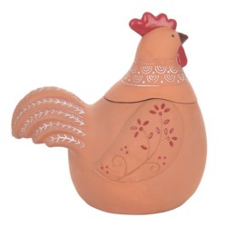 Signes Grimalt  By Sigris - Figura Gallina  Decoracion | Jarrones Y Portavelas Marrón - 25x17x25 cm