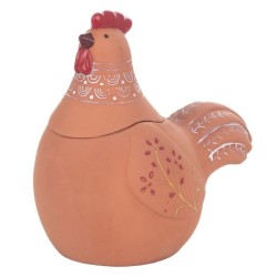 Signes Grimalt  By Sigris - Figura Gallina  Decoracion | Jarrones Y Portavelas Marrón - 20x14x19 cm