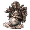 ORIGEN Home Decor - Figura Diosa Gaia-madre  Figuras | Bronce Plateado - 17x9x17 cm