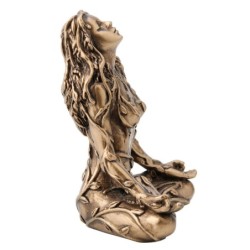 ORIGEN Home Decor - Figura Diosa Gaia-madre  Figuras | Bronce Dorado - 6x3x5 cm