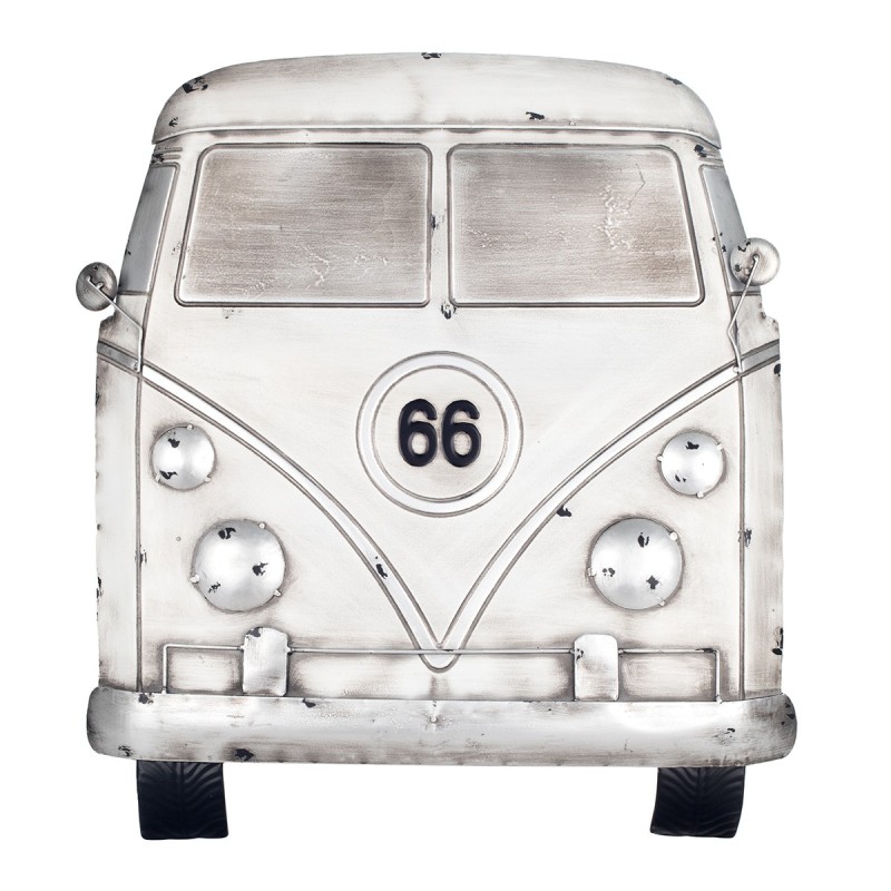 Signes Grimalt  By Sigris - Adorno Pared Van Route 66  Adorno Pared | Placas Metal Blanco - 62x4x57 cm