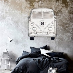 Signes Grimalt  By Sigris - Adorno Pared Van Route 66  Adorno Pared | Placas Metal Blanco - 62x4x57 cm