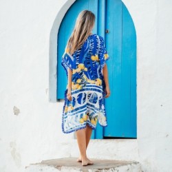 Isla Bonita By Sigris - Poncho de mujer | Con tela transpirable ideal para la playa y la piscina - 100% de poliéster