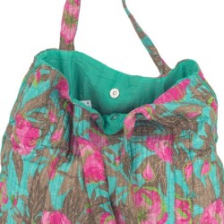 Isla Bonita By Sigris - Bolso de mujer grande con cierre de botones | Ideal para ir a la playa o de compras -