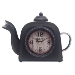 Signes Grimalt By SIGRIS - Reloj Cafetera Vintage Negro de Metal | Reloj Sobremesa Reloj Sobremesa Vintage Relojes Decorativos D