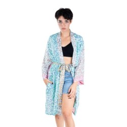 Isla Bonita By Sigris - Mujer Kimono | Con tela transpirable ideal para la playa y el atardecer - 100% de poliéster