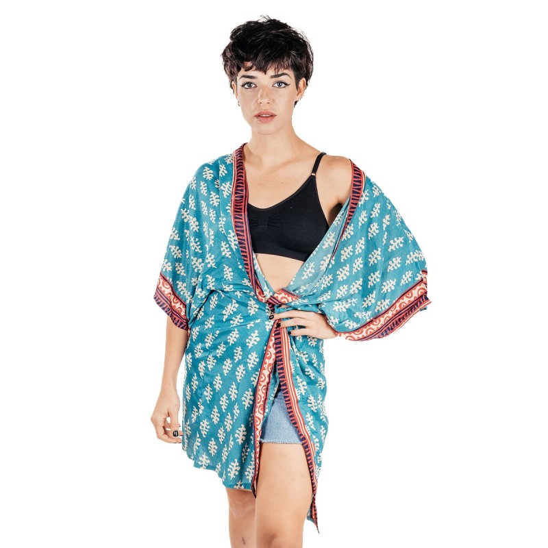 Isla Bonita By Sigris - Mujer Kimono | Con tela transpirable ideal para la playa y el atardecer - 100% de poliéster