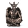 ORIGEN Home Decor - Figura Dios Baphomet  Figuras | Bronce Plateado - 13x7x8 cm