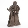 ORIGEN Home Decor - Figura Diosa Ishtar  Figuras | Bronce Plateado - 20x6x12 cm