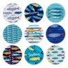 ORIGEN Home Decor - Posavaos peces expositor Pack 72 Unidades Cocina | Posavasos Multicolor - 0x11x11 cm