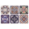 ORIGEN Home Decor - Magnéticos Sicilia Pack 6 Unidades Regalo | Magneticos Multicolor - 0x6x6 cm