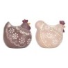 ORIGEN Home Decor Figura Gallina 2 U Animales | Figura de Gallina Multicolor - 14x15x11cm