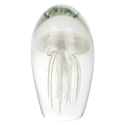 ORIGEN Home Decor - Pisapapel medusa  Regalo | Pisapapeles Transparente - 15x9x9 cm