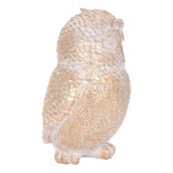 ORIGEN Home Decor Figura Búho Buhos | Figura de Búho Beige - 15x10x8cm