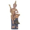 ORIGEN Home Decor Figura Buda Músico Budas | Figura de Buda Dorado - 35x12x9cm