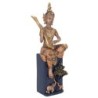 ORIGEN Home Decor Figura Buda Músico Budas | Figura de Buda Dorado - 35x12x9cm