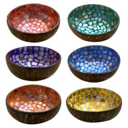 ORIGEN Home Decor Bowl 6 U Bandejas | Cuenco Bol Multicolor Redondo - 6x14x14cm