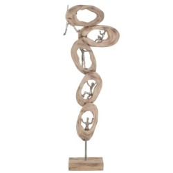 ORIGEN Home Decor - Figura 5 troncos  Figuras | Varios Marrón - 73x9x23 cm