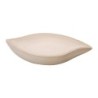 ORIGEN Home Decor Cuenco forma de hoja Bandejas | Cuenco Bol Beige - 7x36x18cm