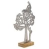 ORIGEN Home Decor - Adorno Sobremesa Árbol  Figuras | Varios Plateado - 32x6x21 cm