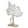 ORIGEN Home Decor - Adorno Sobremesa Árbol  Figuras | Varios Plateado - 38x6x29 cm