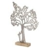 ORIGEN Home Decor - Adorno Sobremesa Árbol  Figuras | Varios Plateado - 44x6x33 cm