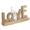 ORIGEN Home Decor - Adorno Sobremesa Love  Figuras | Varios Marrón - 14x6x30 cm