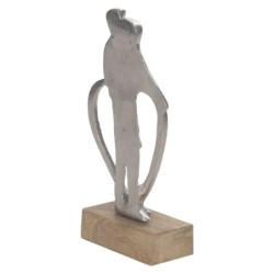 ORIGEN Home Decor - Figura pareja corazon  Figuras | Varios Plateado - 22x5x10 cm