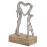 ORIGEN Home Decor - Figura pareja corazon  Figuras | Varios Plateado - 17x6x10 cm