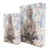 ORIGEN Home Decor - Caja libro Buda Pack 2 Unidades Decoracion | Cajas Libro Azul - 27x7x18 cm