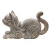 ORIGEN Home Decor - Figura Gato  Figuras | Animales Marrón - 11x7x19 cm