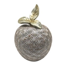 ORIGEN Home Decor - Adorno Manzana  Figuras | Varios gris - 16x12x12 cm