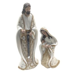 ORIGEN Home Decor Figura Nacimiento Jesús Navidad | Nacimiento Blanco - 30x11x8cm