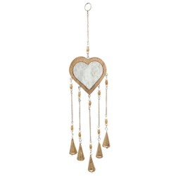 ORIGEN Home Decor - Colgante Corazón  Decoracion | Colgantes Dorado - 65x3x14 cm