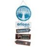 ORIGEN Home Decor - Adorno pared ORIGEN  Adorno Pared | Placas De Madera Azul - 70x0x28 cm