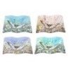 ORIGEN Home Decor - Plato Mariposa Cuadrado Pack 4 Unidades Decoracion | Bandejas Multicolor - 2x15x15 cm