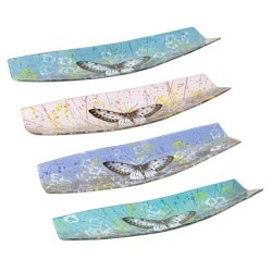 ORIGEN Home Decor - Plato mariposa Pack 4 Unidades Decoracion | Bandejas Multicolor - 4x15x44 cm