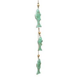 ORIGEN Home Decor - Colgante peces  Decoracion | Colgantes Verde - 60x2x6 cm